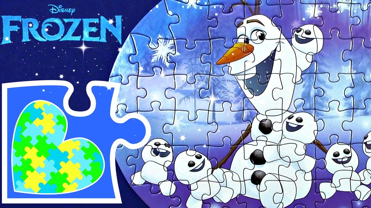 Disney FROZEN OLAF Puzzle Game for Children! Rompecabezas de Olaf!