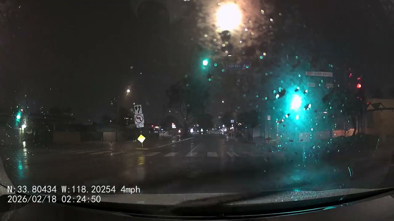 #Daily #Drive #Dashcam #South California, #USA#Los Angeles #Rainy and #Stormy #Night