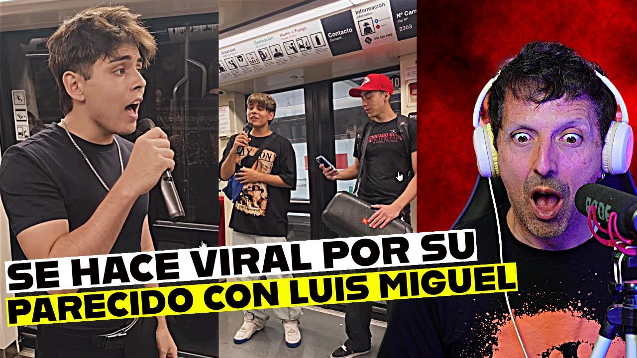 SE HACE VIRAL CANTANDO EN EL METRO POR SU PARECIDO CON LUIS MIGUEL | BRAYON | CANTAUTOR REACCIÓN