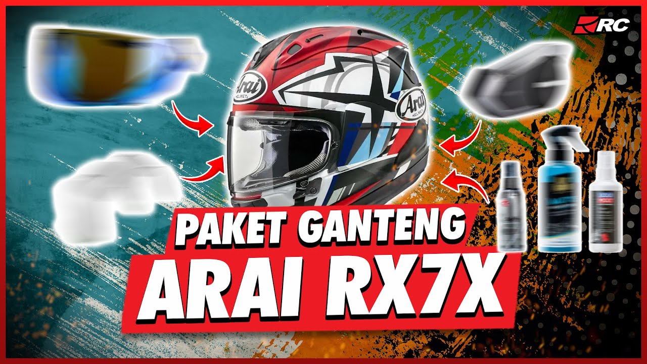 PAKET GANTENG SULTAN HELM ARAI RX7X ❗️❗️ WAJIB PUNYA SEMUA AKSESORIS ARAI🔥