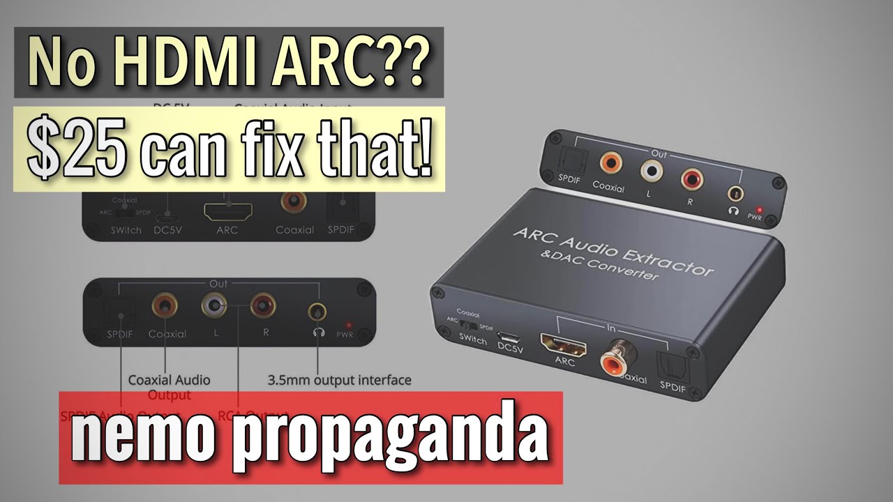 Как добавить HDMI ARC к любому винтажному усилителю, стереосистеме или AVR!!