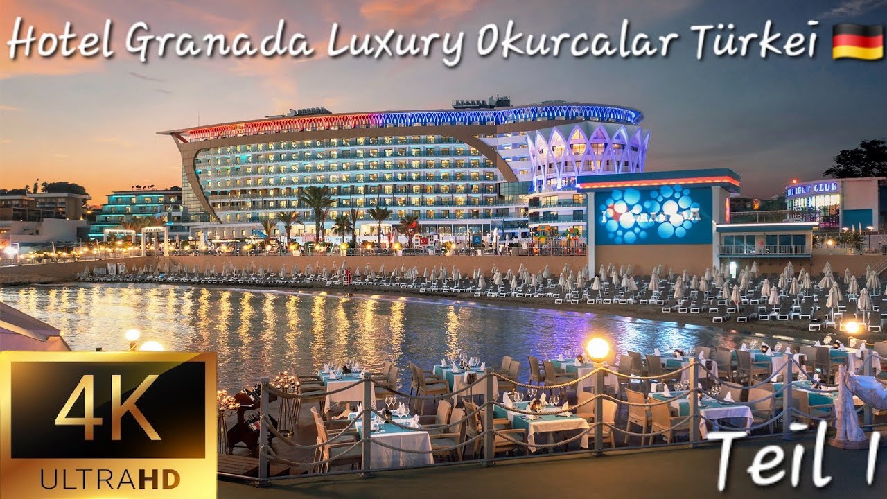 Hotel Granada Luxury Okurcalar Türkei Deutsch 🇩🇪 (TEIL 1) Lobby / Rezeption / Atrium Türkiye 