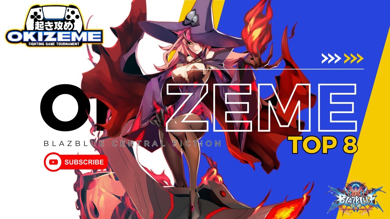 Blazblue Central Fiction | Top 8 | Okizeme #44 | Feat. Kyros, Havok, Abnoocalypse, Sorathus, Absol