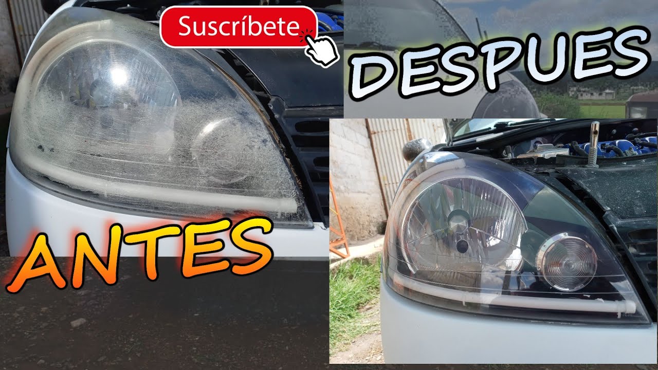Como PULIR los Faros de tu coche auto, FACIL, RAPIDO y BARATO. Dejalos como NUEVOS