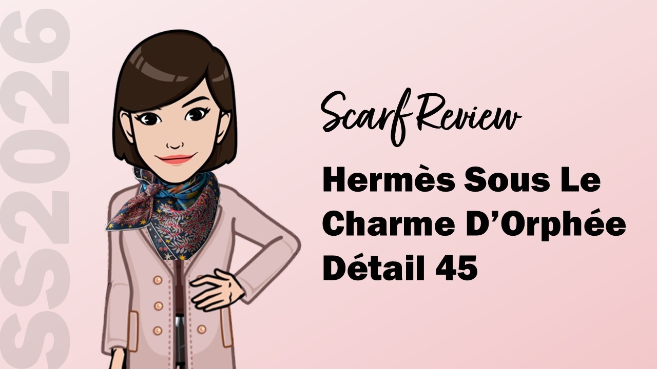 Обзор шарфа Hermès весна/лето 2026: «Под чарами Орфея», деталь 45 | Cranleyplace