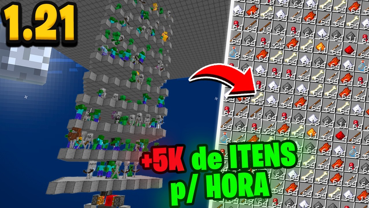 A MELHOR MOBTRAP do MINECRAFT BEDROCK e JAVA