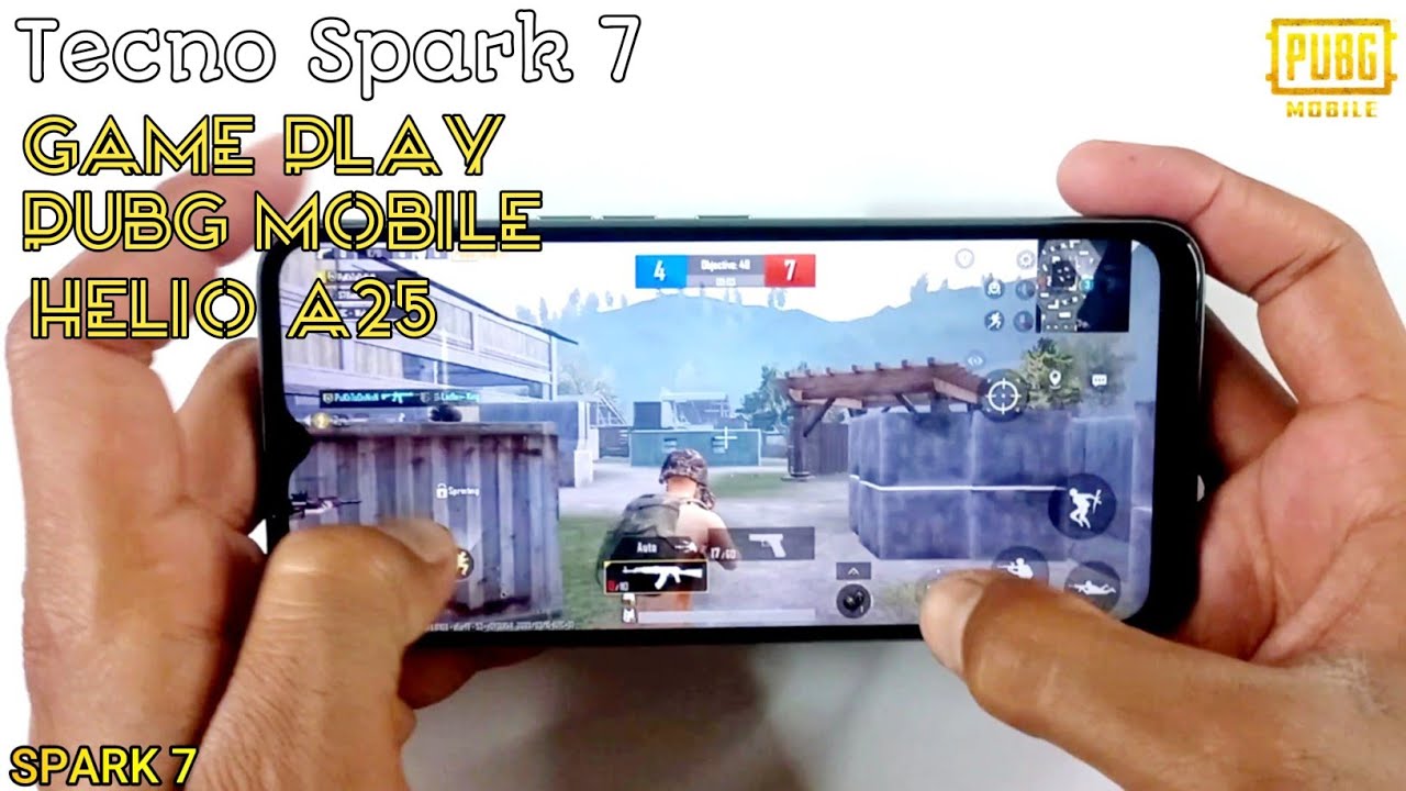 Tecno Spark 7 Game Play | Pubg Mobile, Graphics Test & Gyro Test, Helio A25