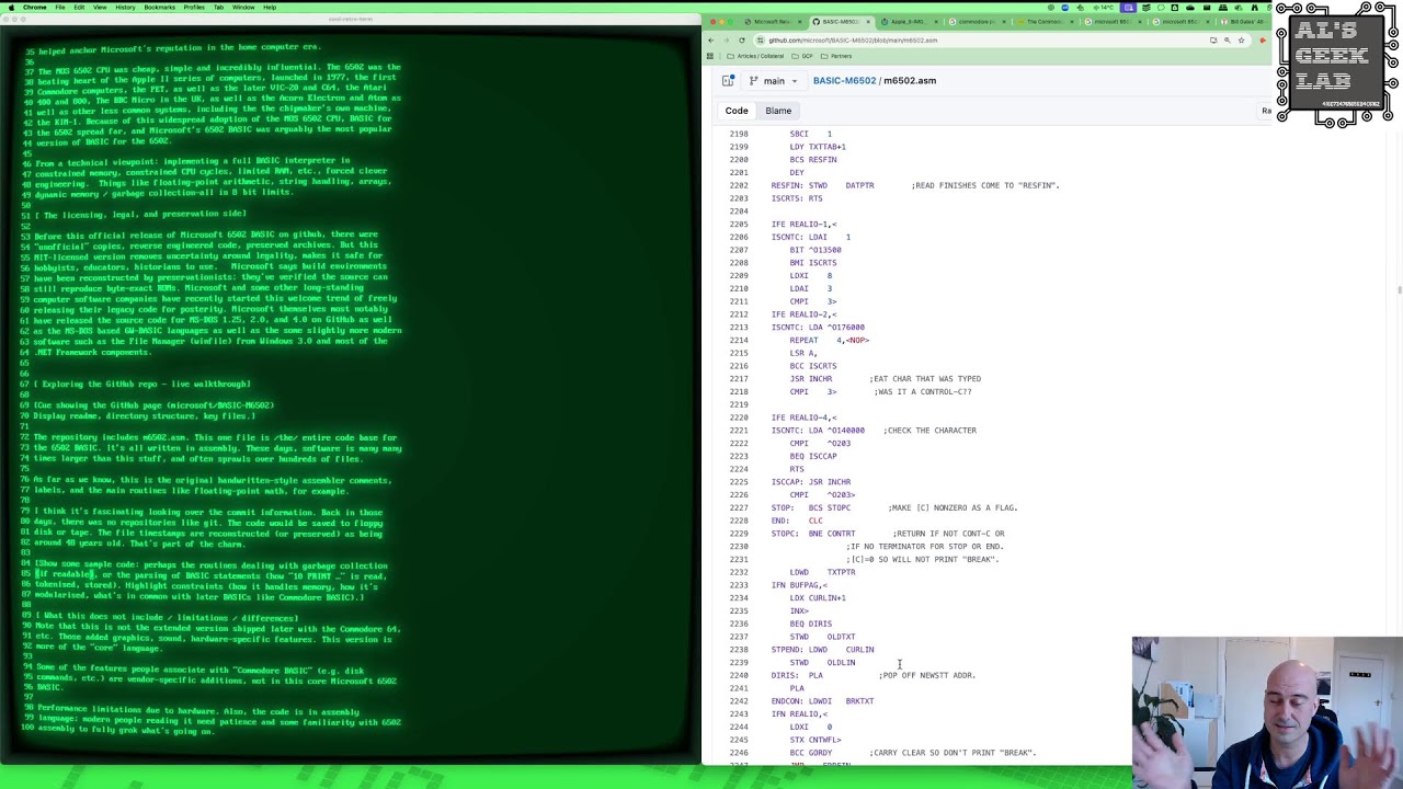 [LIVE] Microsoft с открытым исходным кодом 6502 BASIC
