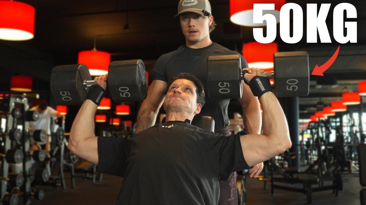 50KG SHOULDERPRESS?! ft ROWAN