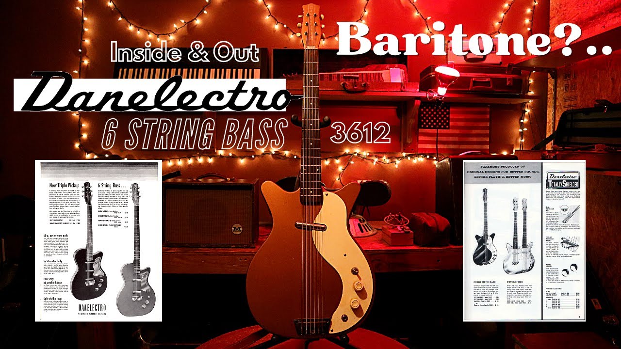 Danelectro 6 String Bass Guitar 3612 | Inside & Out | 6 String Bass or Baritone?