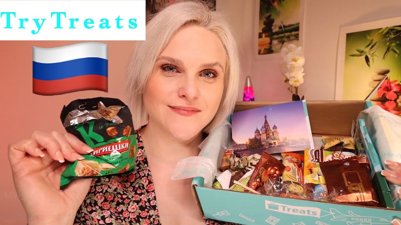 TryTreats Unboxing ASMR Style: Russian Snacks
