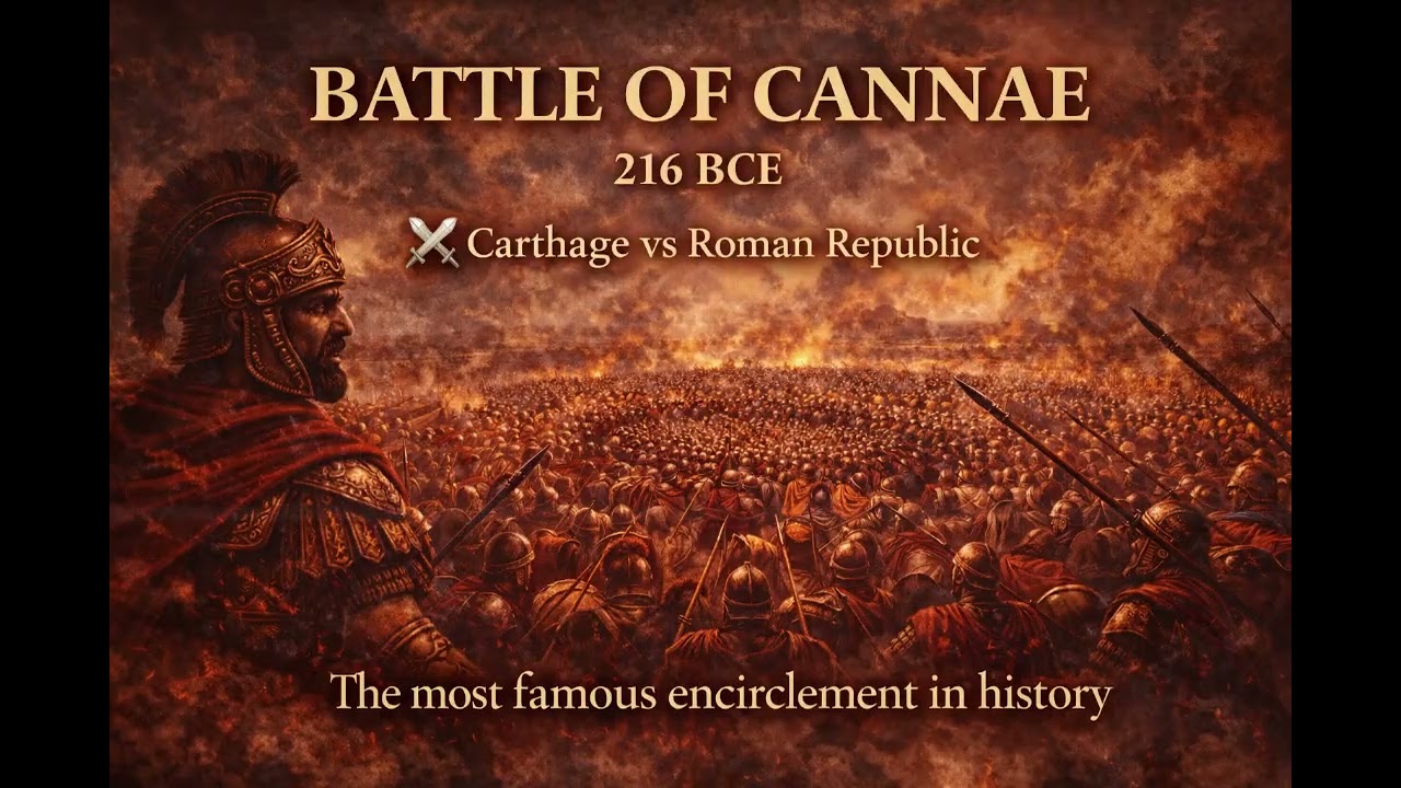 1 How Hannibal Destroyed Rome's Largest Army  Battle of Cannae 216 BCE