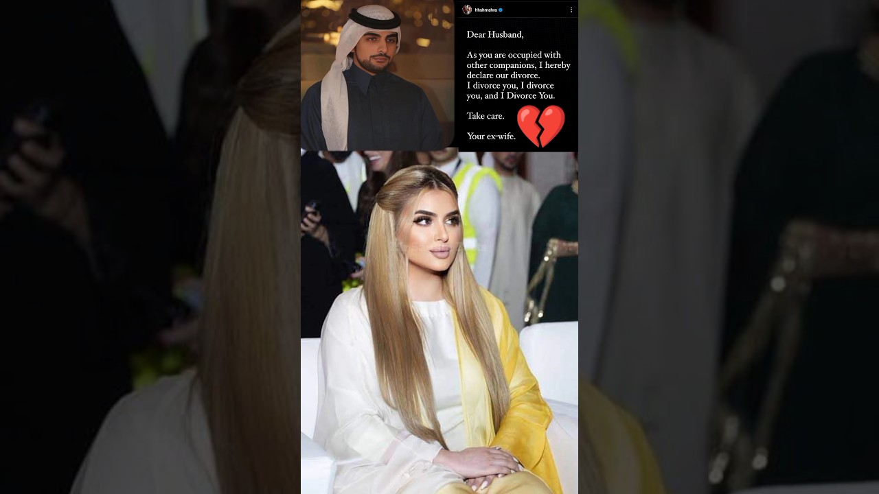 Dubai princess Sheikh mahra 💔 Divorce Sheikh Mana❓#shorts #dubai #sheikhamahradivorch