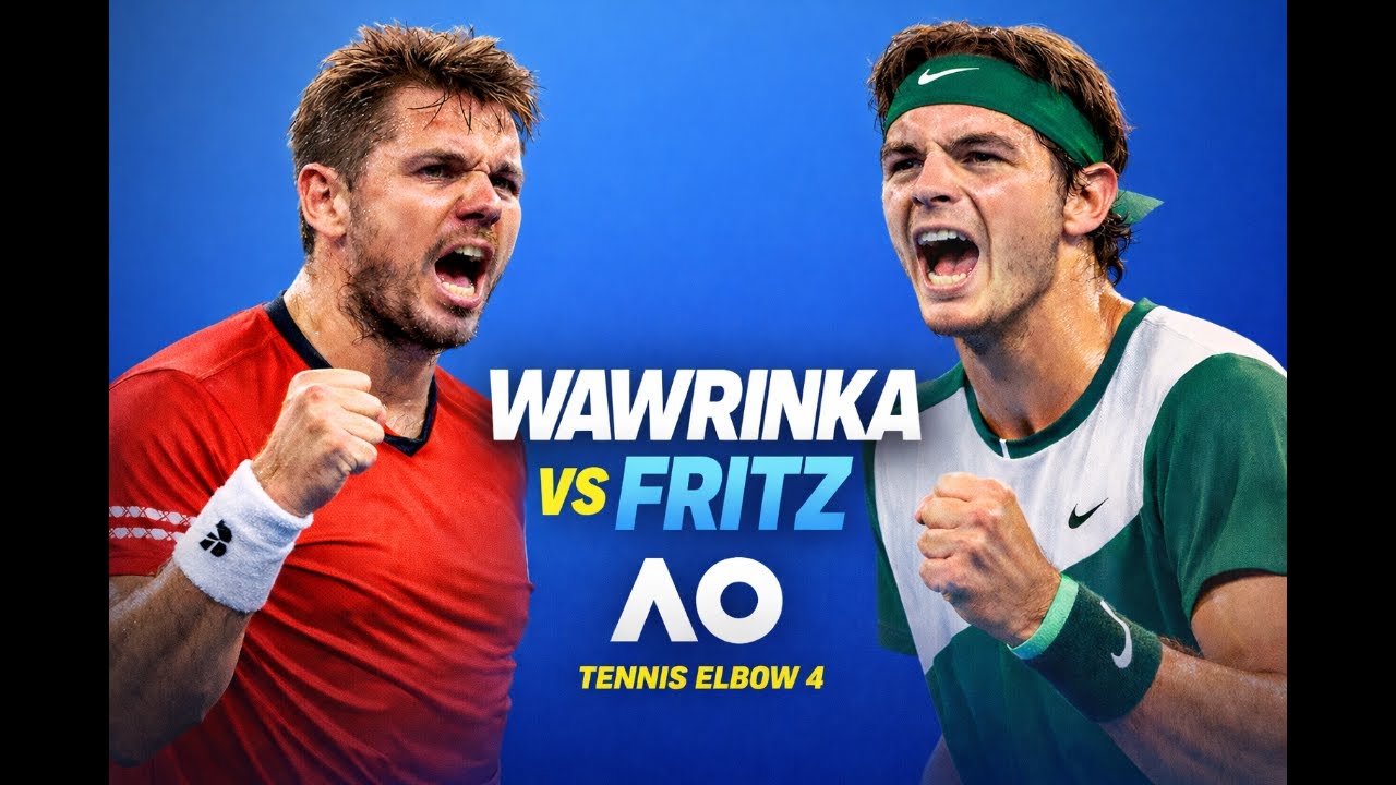 Tennis elbow 4 Preview Wawrinka vs Fritz  Court level  Australian open  :)
