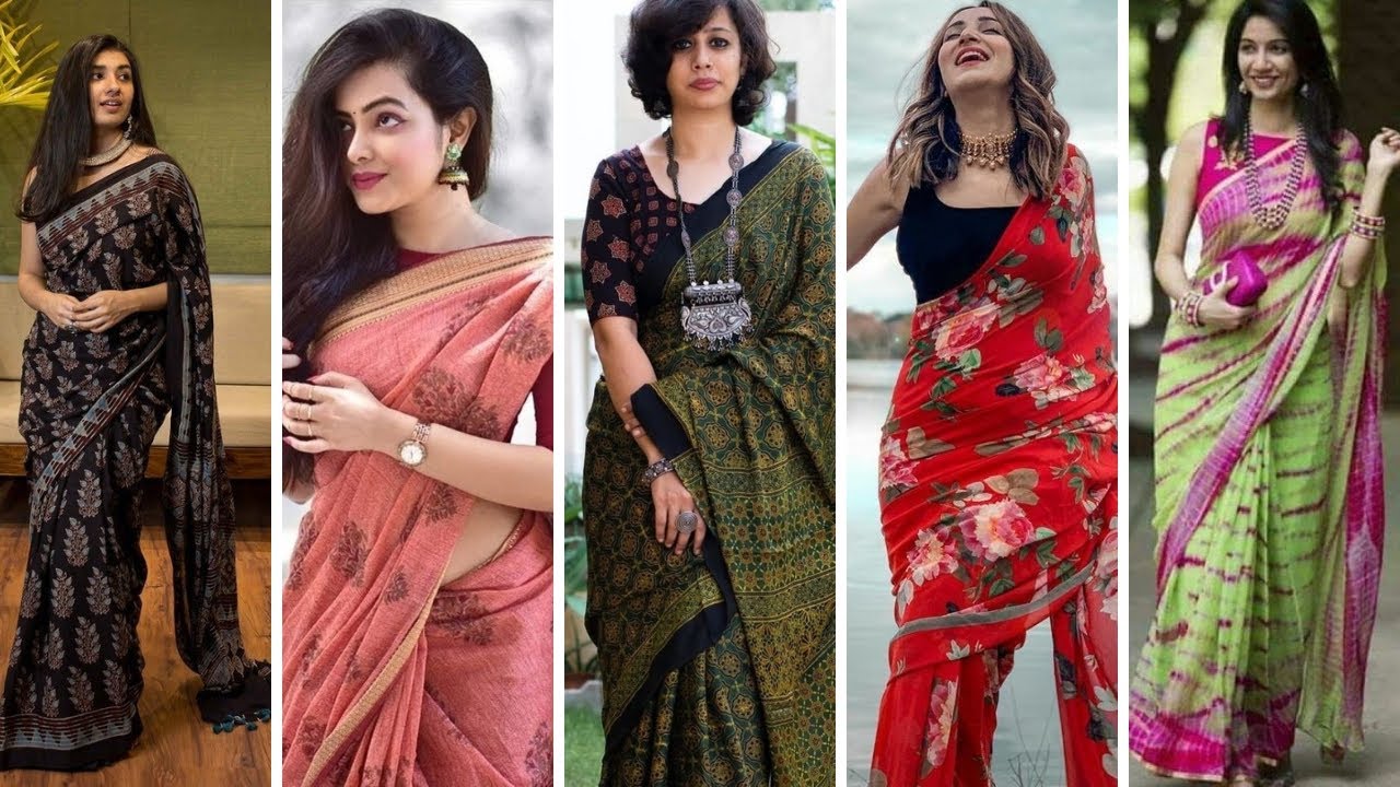 Daily wear saree collection|| Casual sarees