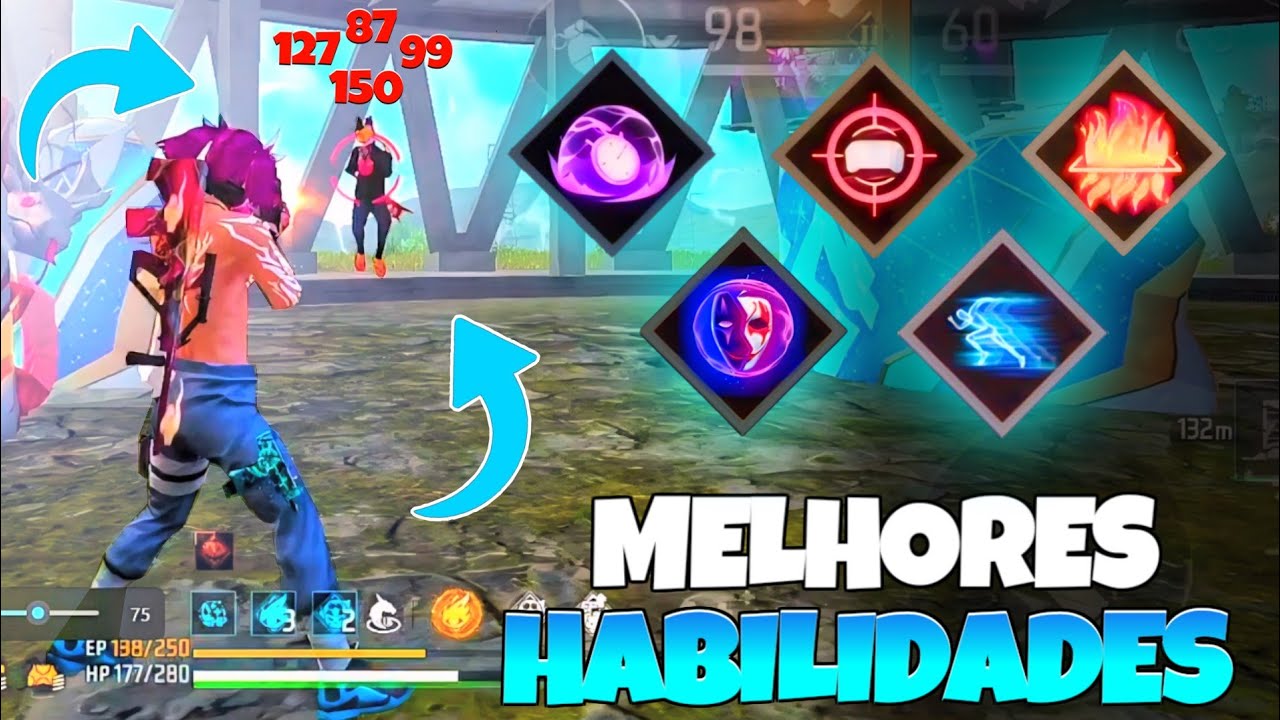 MELHOR COMBINAÇÃO DE HABILIDADES PARA RUSH SUPORTE E GRANADEIRO!! FREE FIRE DICAS