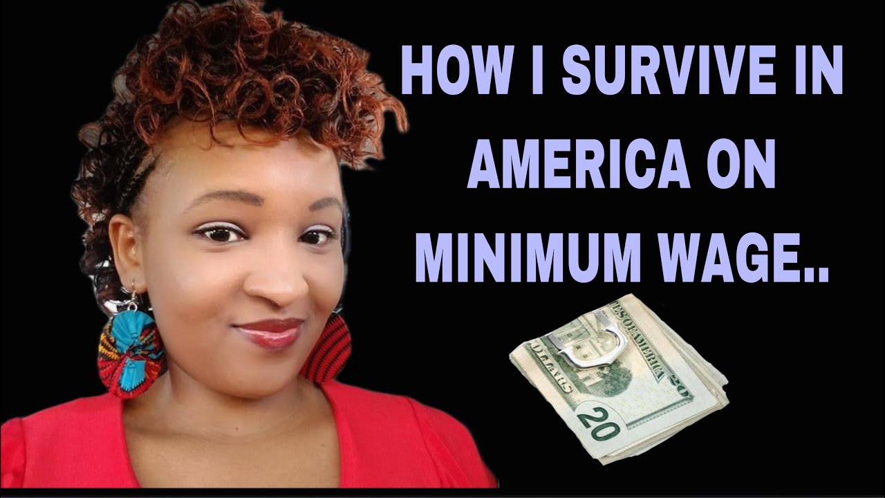 HOW I SURVIVE ON A MINIMUM WAGE INCOME IN THE USA .