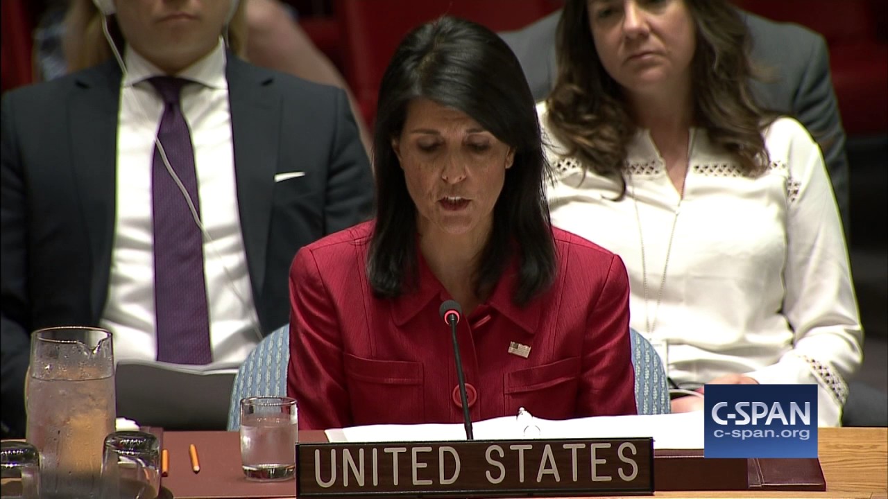 UN Ambassador Nikki Haley on North Korea's ICBM launch (C-SPAN)