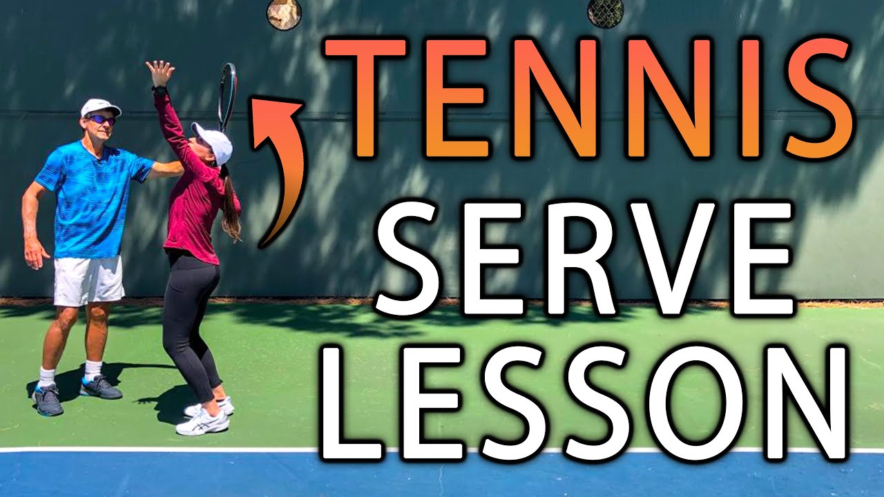 Tennis Beginner Serve Progressions With Adriana | Tennis Serve Lesson