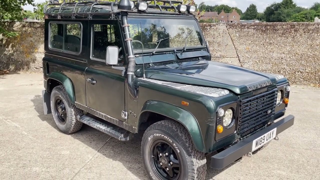 2000 land rover defender 90 TD5 county 6 seater for sale walkaround + starting, idling