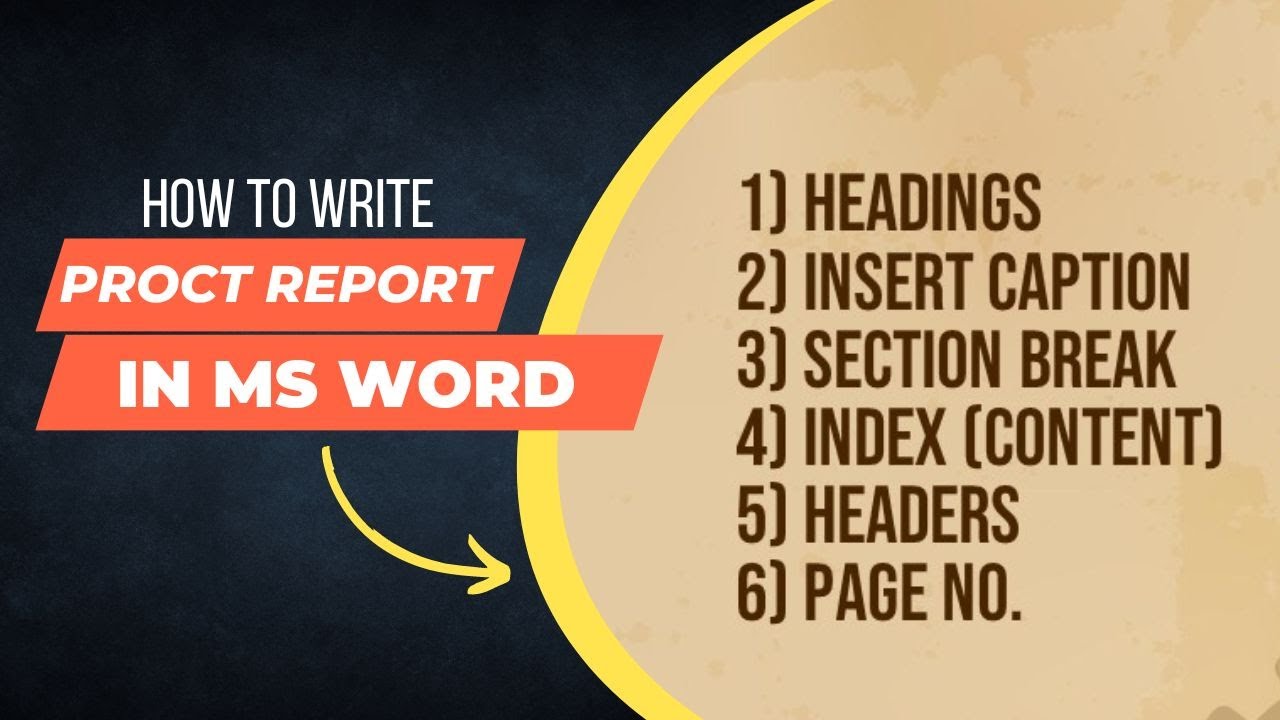 How to write a Project report in Microsoft word | How to write Thesis | How to write Book | Ms word