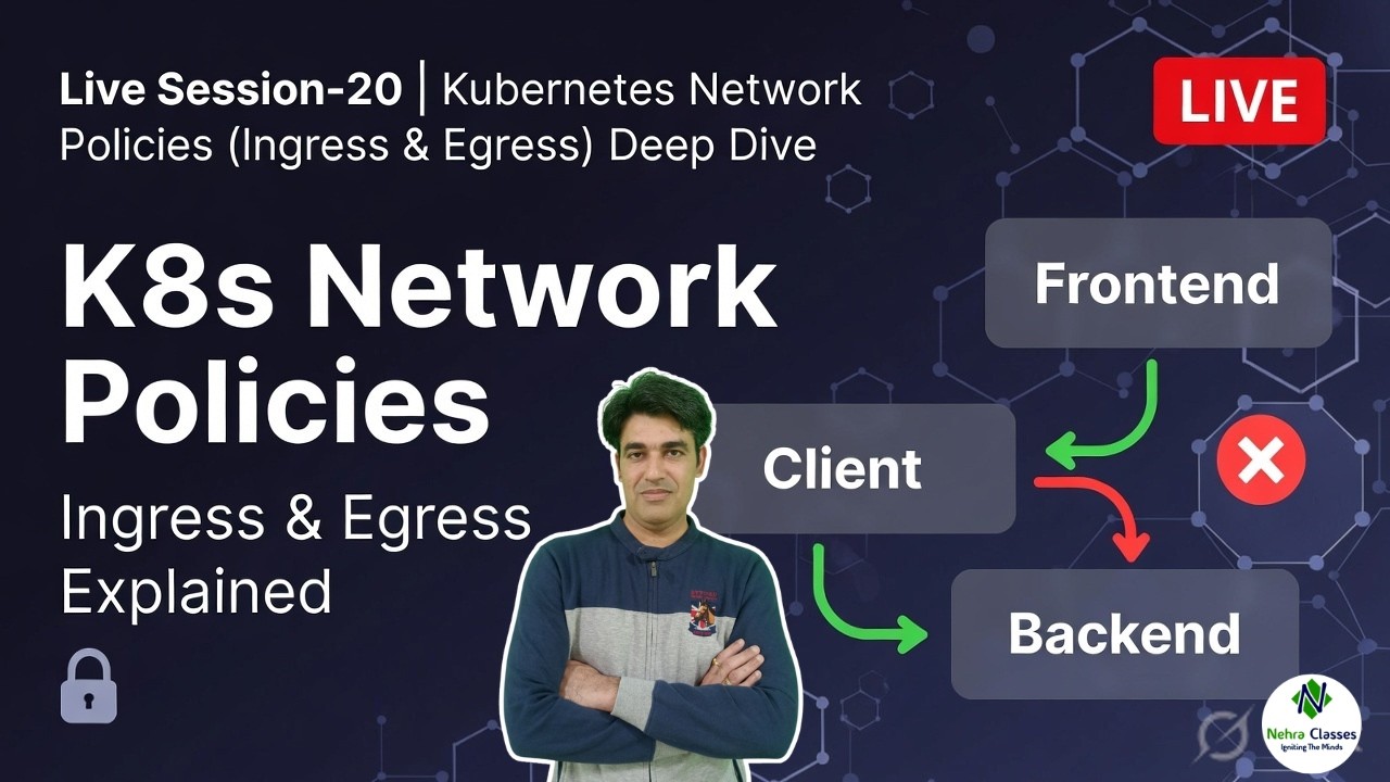 Session - 20 | Zero-Trust Kubernetes Networking with NetworkPolicies (Practical) | Nehra Classes