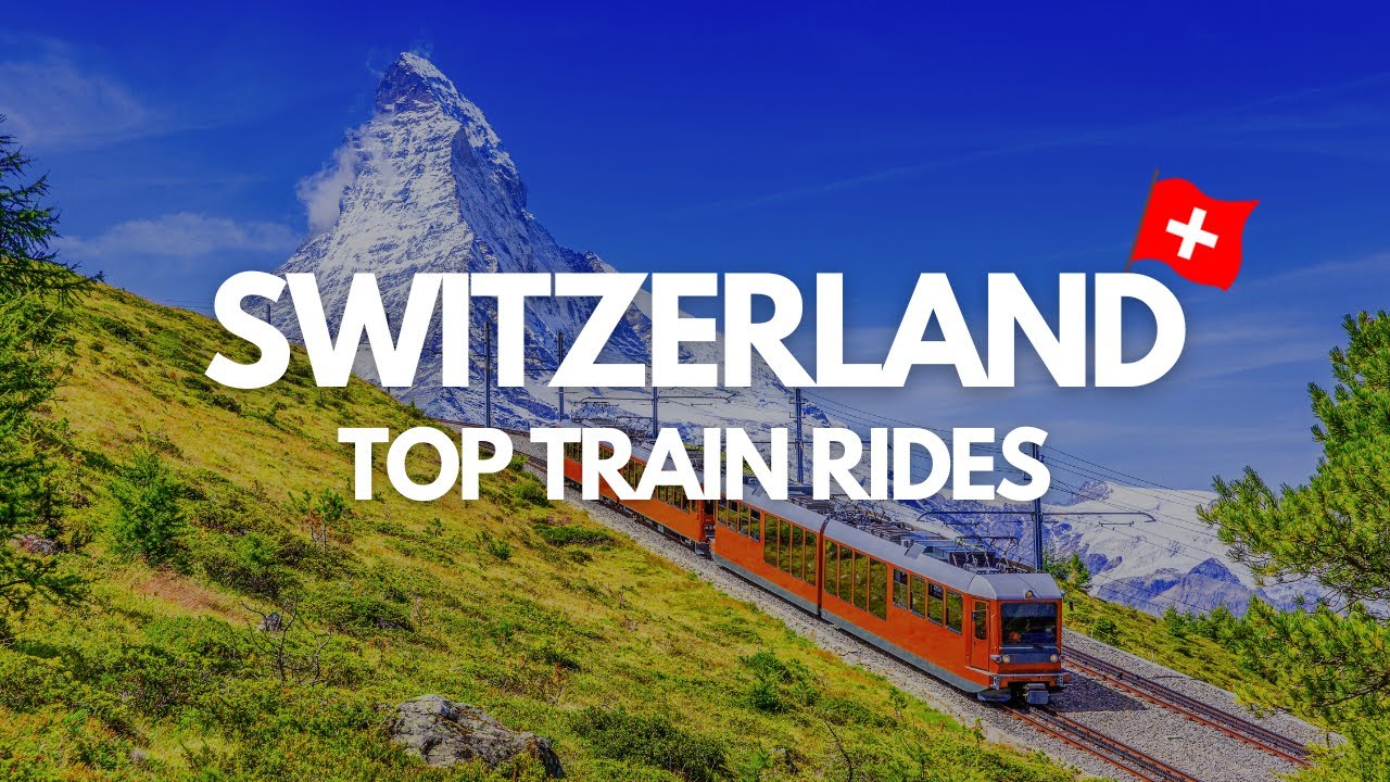 Самые красивые поездки на поезде в мире в Швейцарии — видео о поездке на поезде
