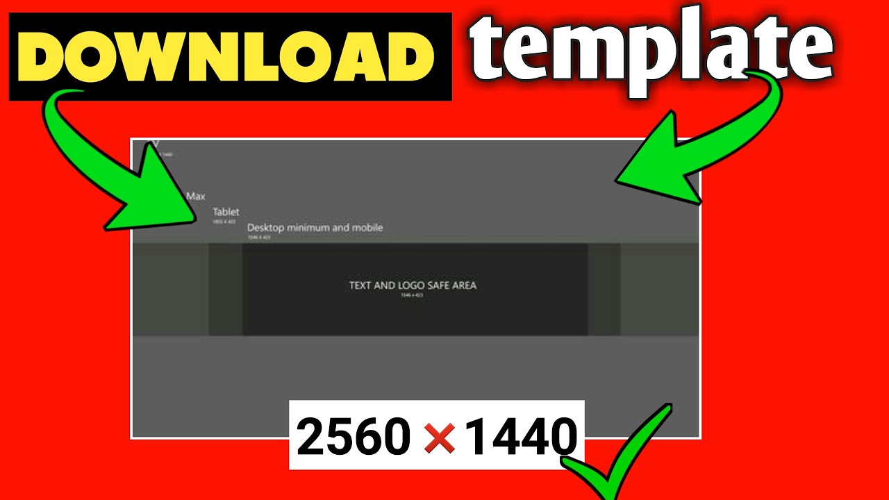 how to download channel art template | youtube channel art kaise download kare |