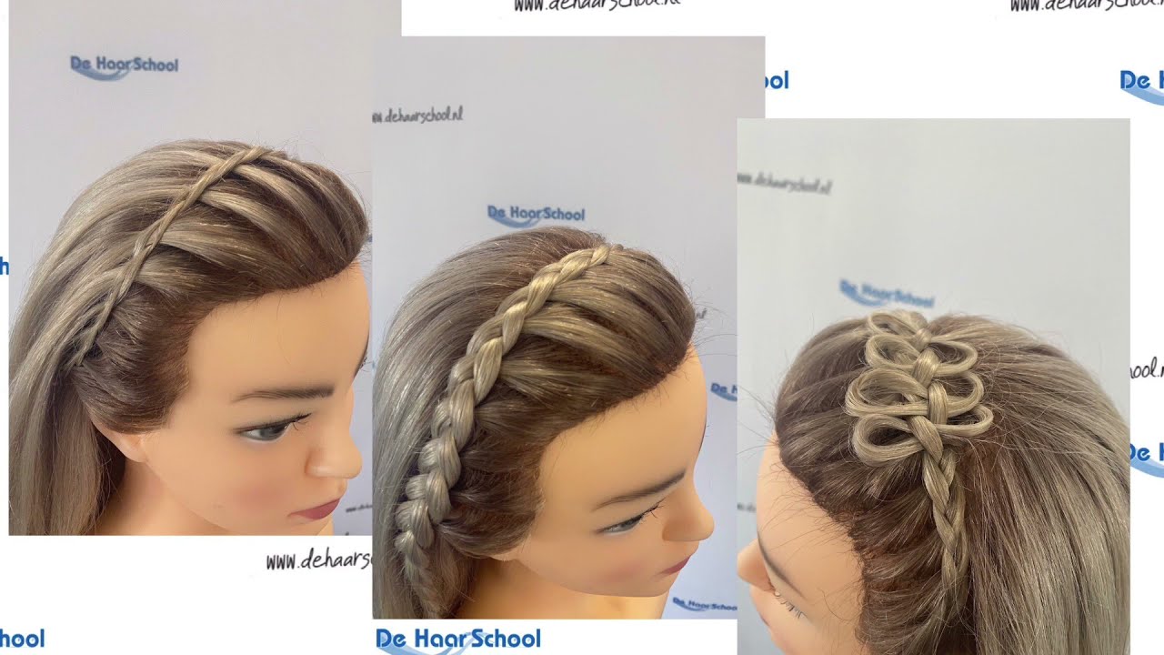 3 x een haarband, 3 x a headband