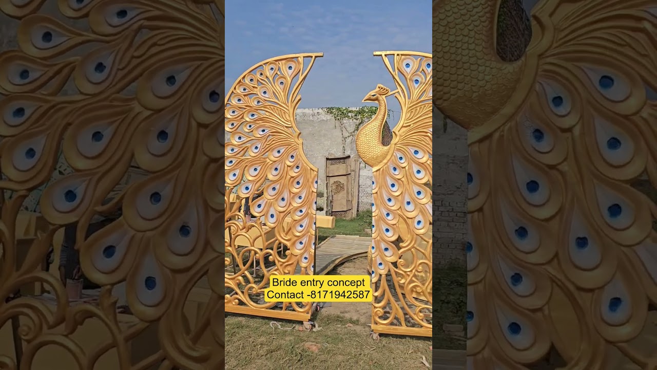New Bride Entry gate for bride entry , fiber decor items and bride