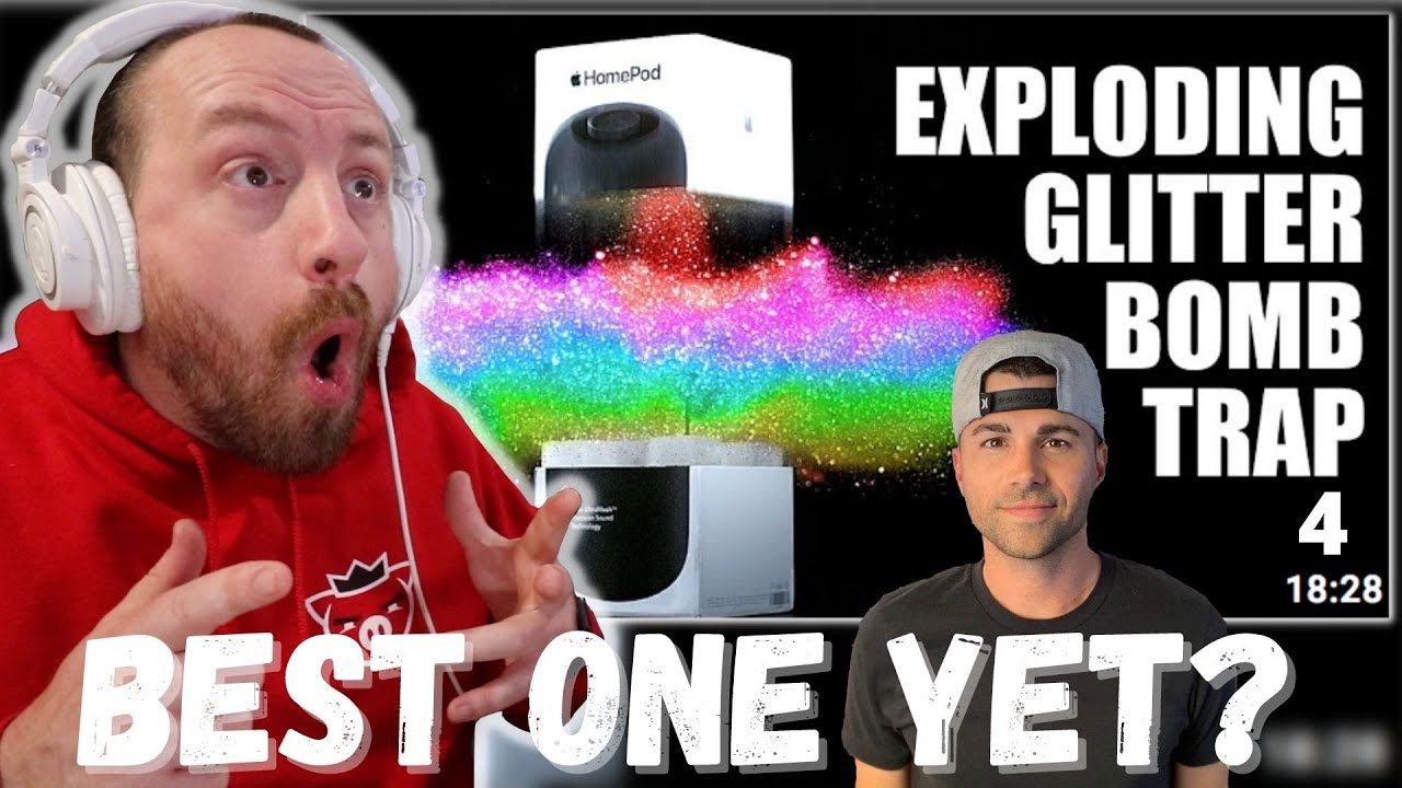 BEST ONE YET? Mark Rober EXPLODING Glitter Bomb 4.0 vs. Package Thieves (REACTION!)