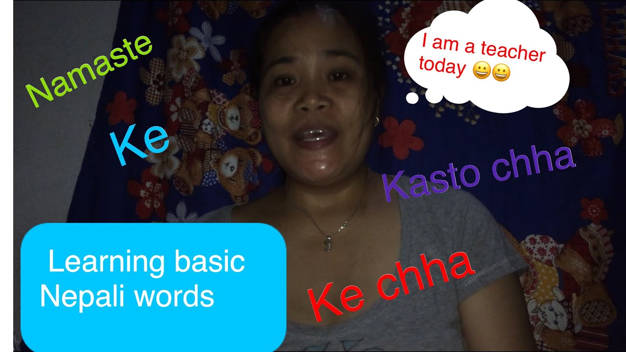 Nepali-Filipino Couple|| Learning basic Nepali words
