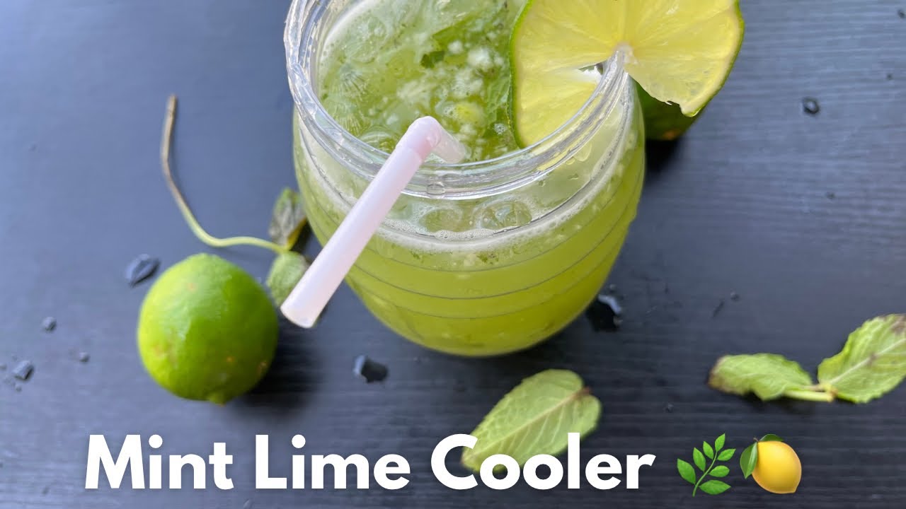 mint lime cooler | how to make mint lime cooler | lime 🍋&zwj;🟩mint cooler