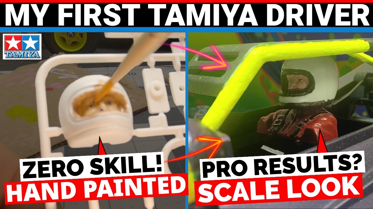Painting the Driver Figure on the Tamiya Grasshopper Black Edition