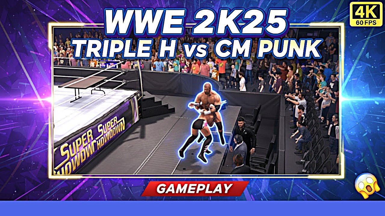 WWE 2K25 | Triple H vs CM Punk – Extreme Rules Match Gameplay (Next-Gen PS5/Xbox Series X)