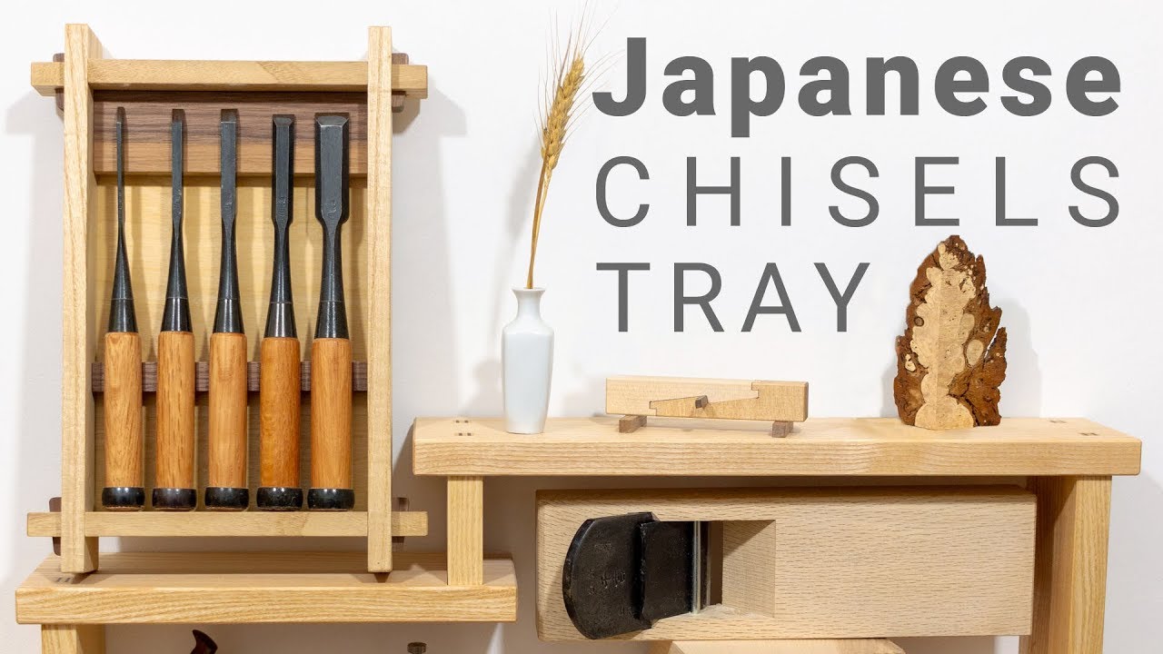 Tray for Japanese Chisels Build // Wedged mortise and tenon