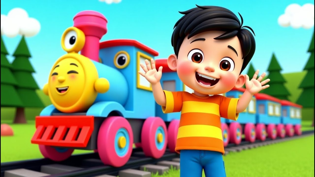 गाड़ी आयी छुक छुक - Full rhyme in Hindi | Gadi Aayi Gadi Aayi Chuk Chuk Rhyme | Kids rhyme in hindi