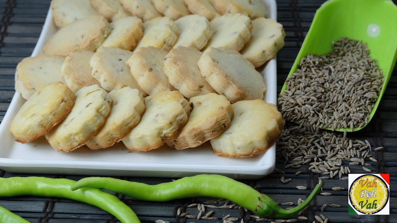 Cumin  and Chilli Cookies  - By Vahchef @ vahrehvah.com