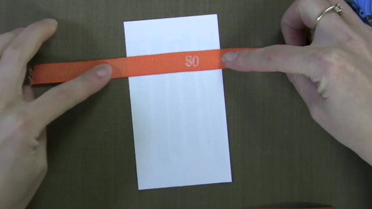 Embossing on Ribbon