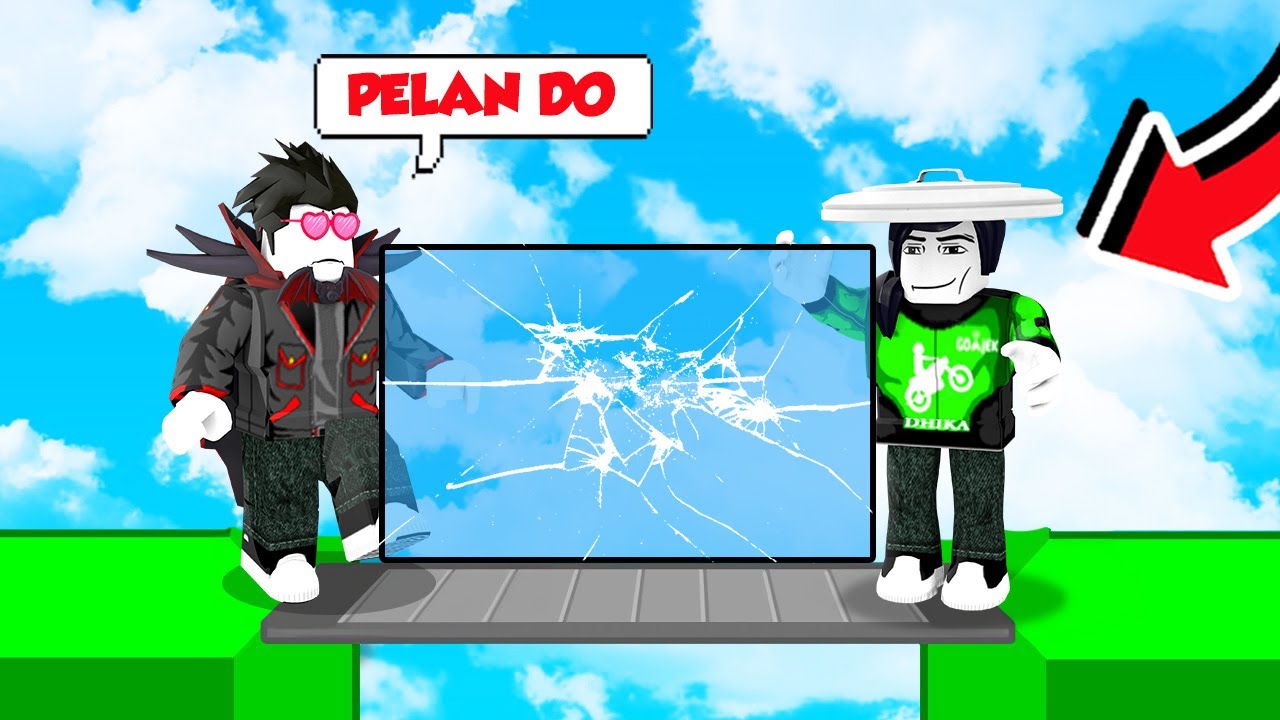 KERJASAMA ADIK KAKAK NGANTER KACA PALING NGAKAK DI ROBLOX!!!