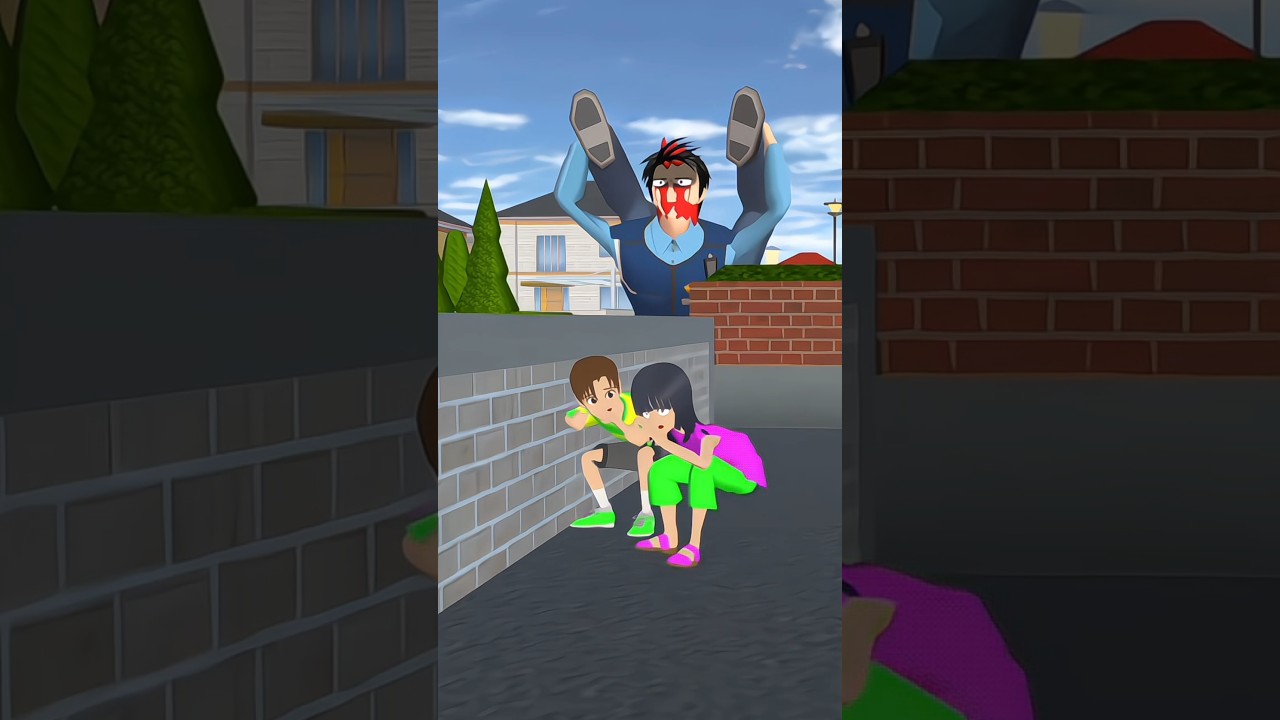 A giant monster police is entering the city 