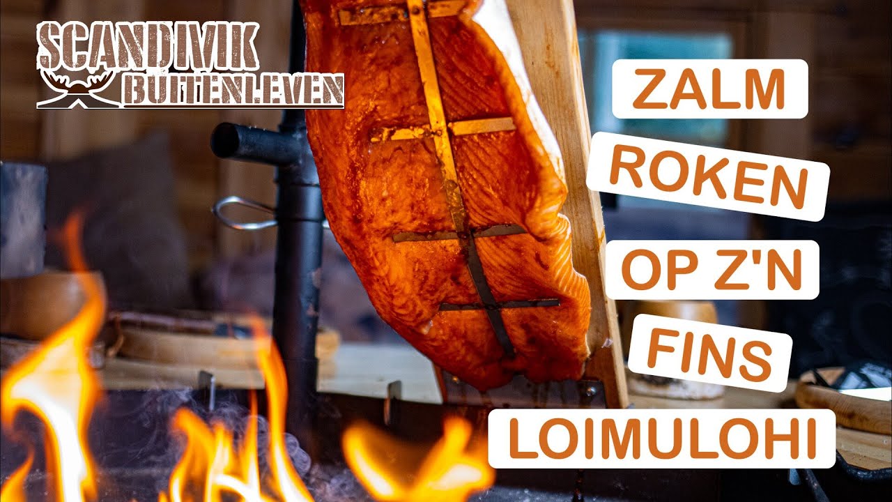 Finse Kota-Zalm roken op z'n Fins-Loimulohi