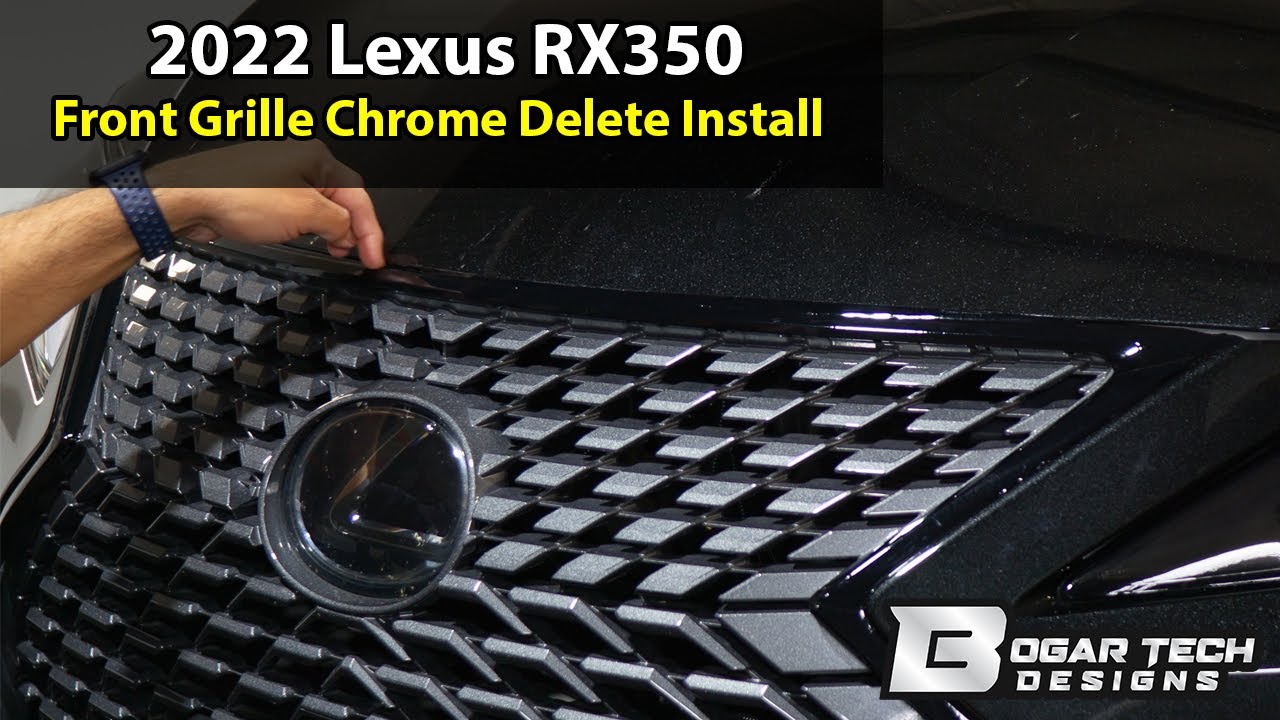 Lexus RX 350 2020-2022 Front Grille Chrome Delete Install