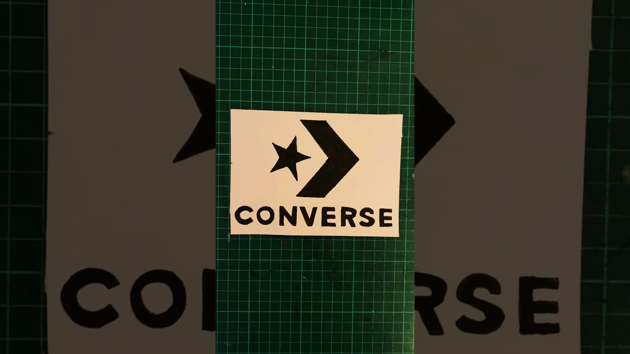 Drawing the Converse logo #art #creative #design #drawing #logodesign #brand #fashion