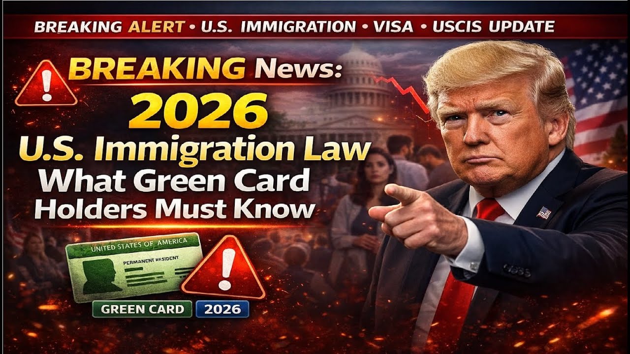 BREAKING: 2026 U.S. Immigration Law &mdash; What Green Card Holders Must Know