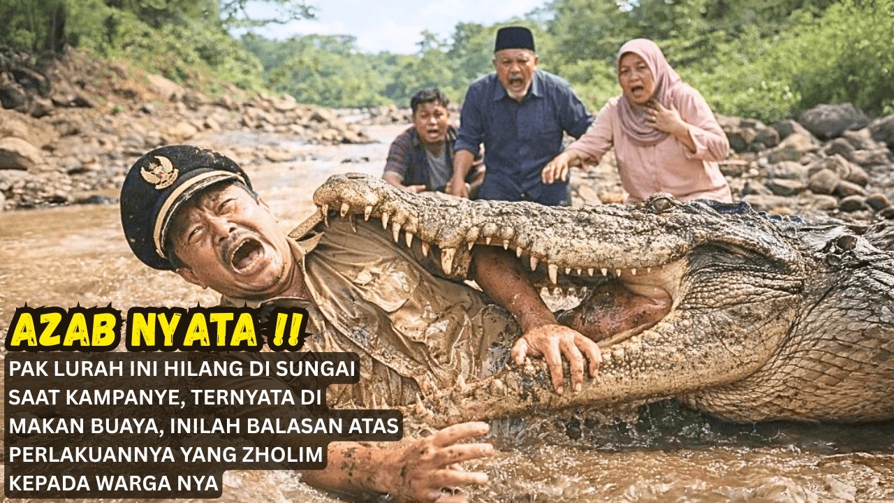VIRAL !! Pak Lurah Menertawakan Kematian Orang Saleh, Tak Lama Menghilang di Sungai Saat Kampanye