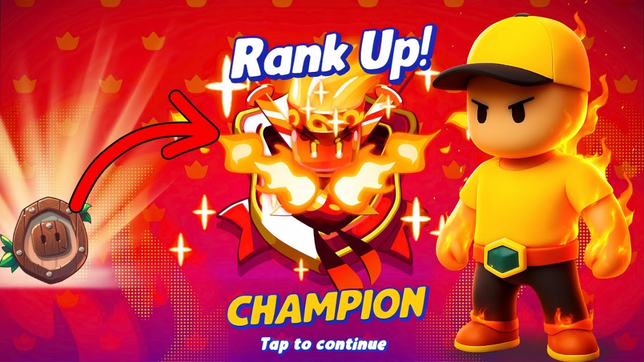 FINALLY!! I Reached CHAMPION Rank in Stumble Guys! 🏆🔥