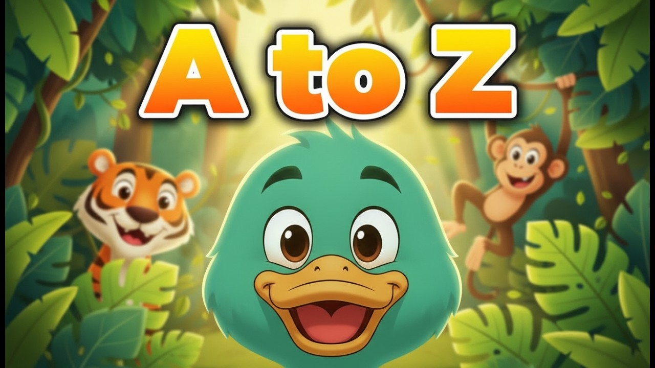 Pre-School Learning Videos | ABC Phonics + 5 Little Ducks Song | 1 to 10 Numbers Song