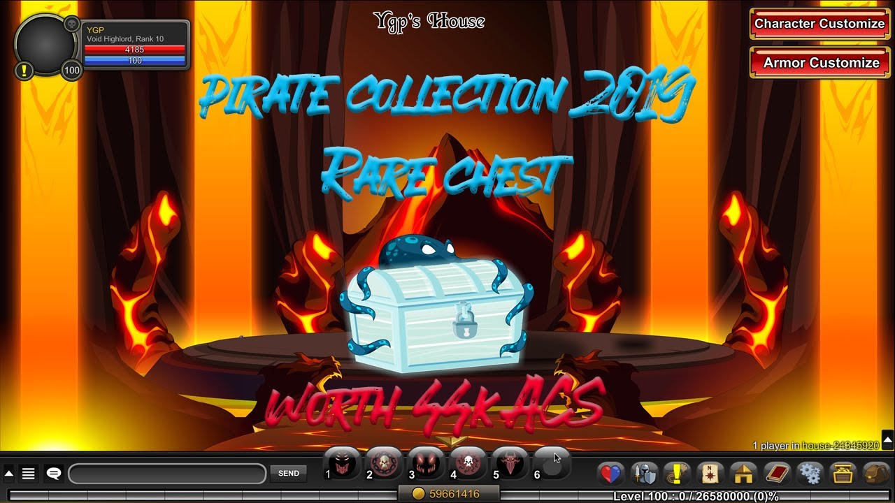AQW - Preview Rare Pirate Collection Chest 2019 Worth 44k ACs