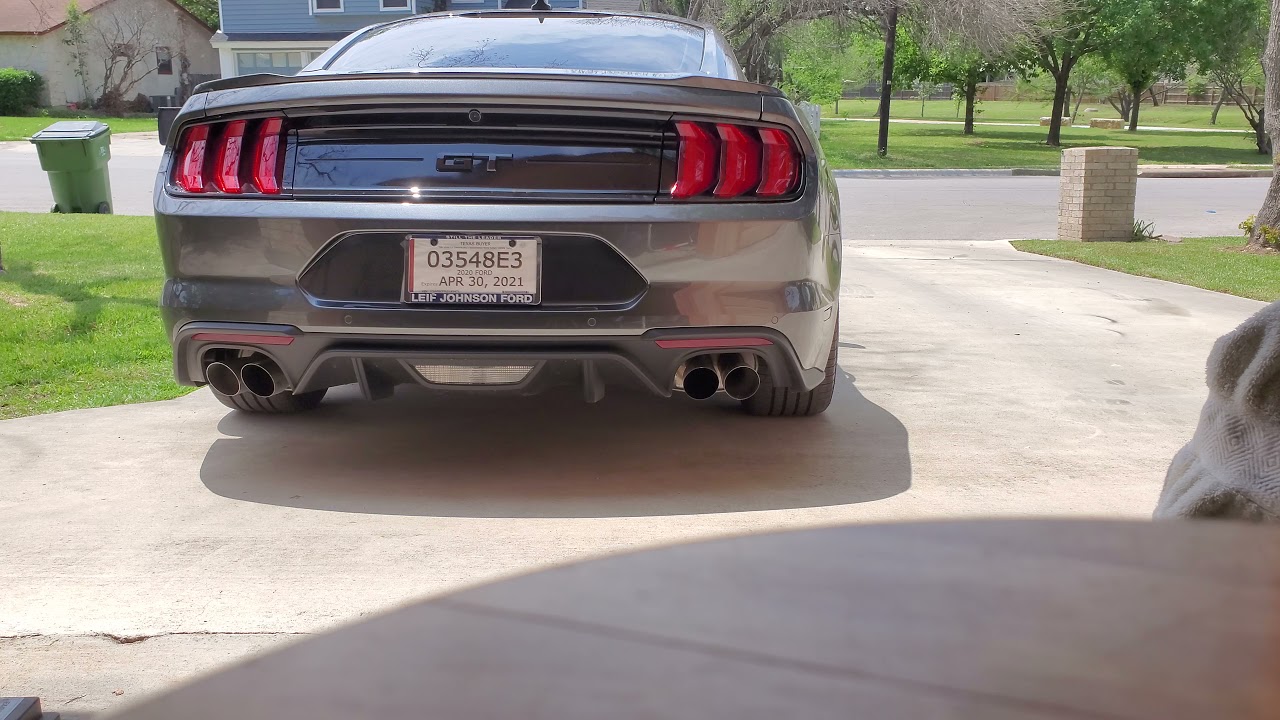 2021 Mustang GT cold start | Steeda h-pipe with active exhaust